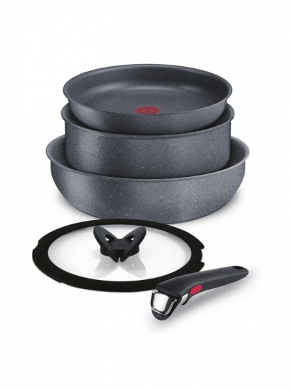 Lagostina, Batteria di pentole Ingenio Mineralis Green 5 pz (anche per induzione)